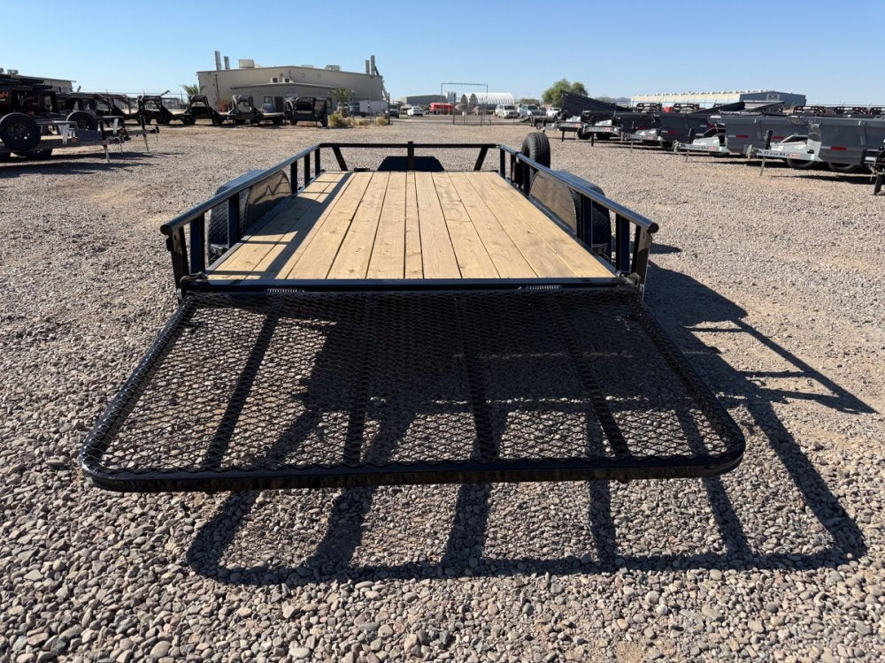 16' UTX Bumper Pull Utility (2) 3.5k Axles, 4' Mesh Flip Ramp - Utility & SXS - Stryker Dealership Group