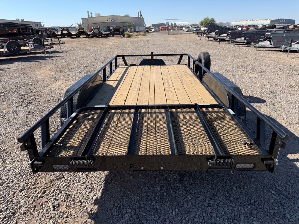 16' UTX Bumper Pull Utility (2) 3.5k Axles, 4' Mesh Flip Ramp - Utility & SXS - Stryker Dealership Group