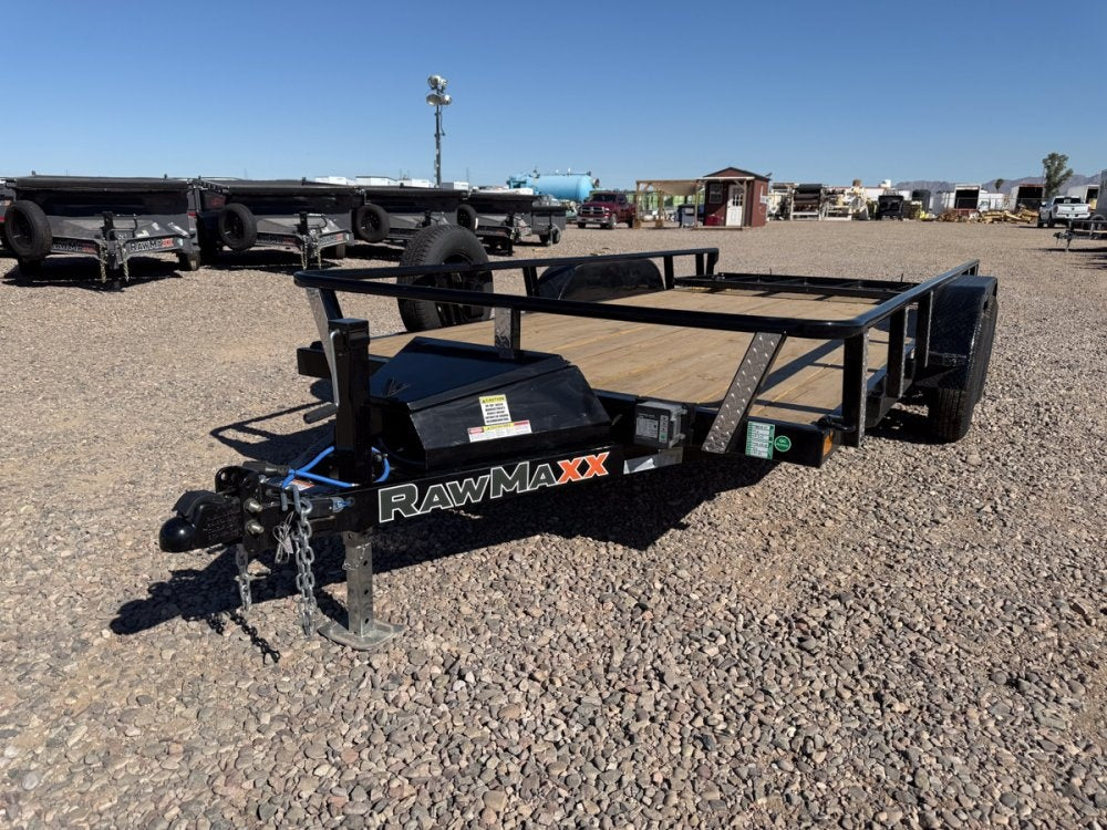 16' UTX Bumper Pull Utility (2) 3.5k Axles, 4' Mesh Flip Ramp - Utility & SXS - Stryker Dealership Group