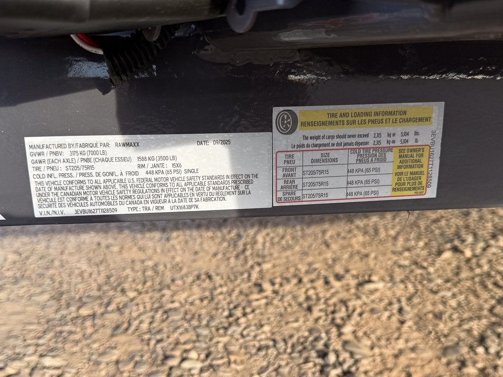 16' UTX Bumper Pull Utility (2) 3.5k Axles, 4' Mesh Flip Ramp - Utility & SXS - Stryker Dealership Group
