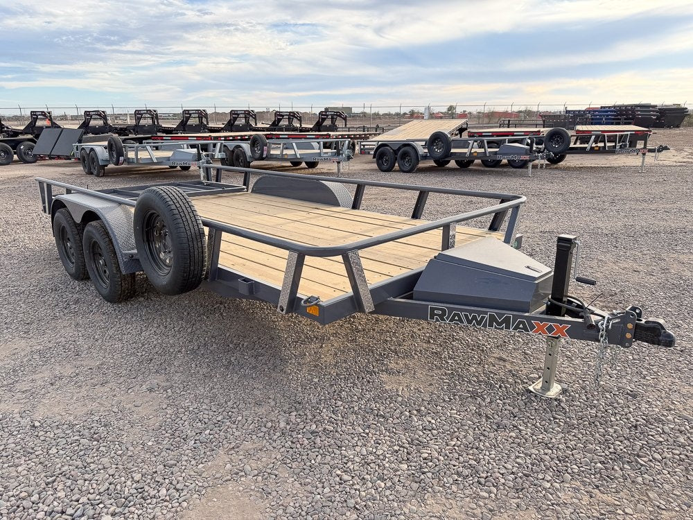 16' UTX Bumper Pull Utility (2) 3.5k Axles, 4' Mesh Flip Ramp - Utility & SXS - Stryker Dealership Group