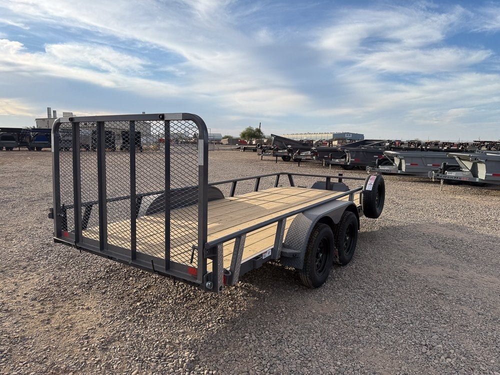 16' UTX Bumper Pull Utility (2) 3.5k Axles, 4' Mesh Flip Ramp - Utility & SXS - Stryker Dealership Group
