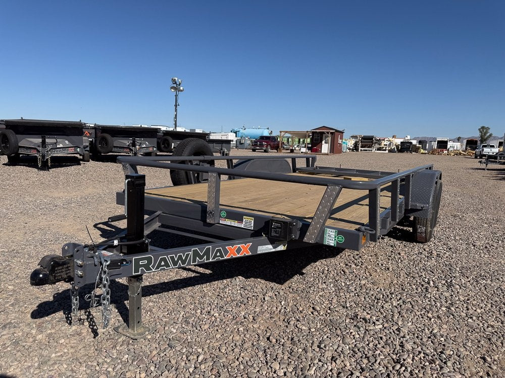 16' UTX Bumper Pull Utility (2) 3.5k Axles, 4' Mesh Flip Ramp - Utility & SXS - Stryker Dealership Group