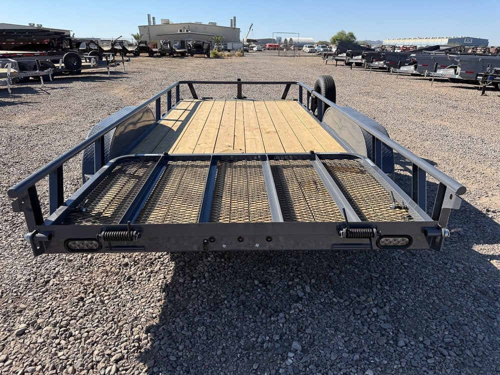 16' UTX Bumper Pull Utility (2) 3.5k Axles, 4' Mesh Flip Ramp - Utility & SXS - Stryker Dealership Group