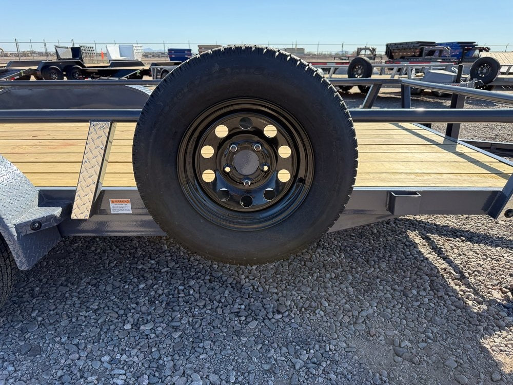 16' UTX Bumper Pull Utility (2) 3.5k Axles, 4' Mesh Flip Ramp - Utility & SXS - Stryker Dealership Group