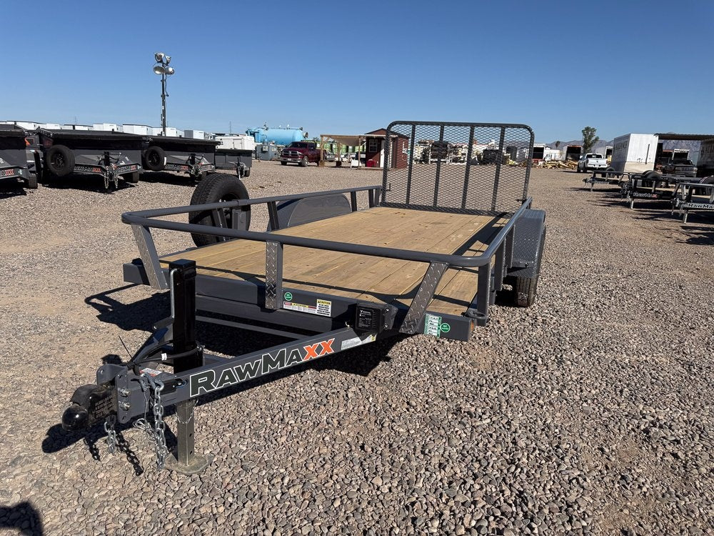 16' UTX Bumper Pull Utility (2) 3.5k Axles, 4' Mesh Flip Ramp - Utility & SXS - Stryker Dealership Group