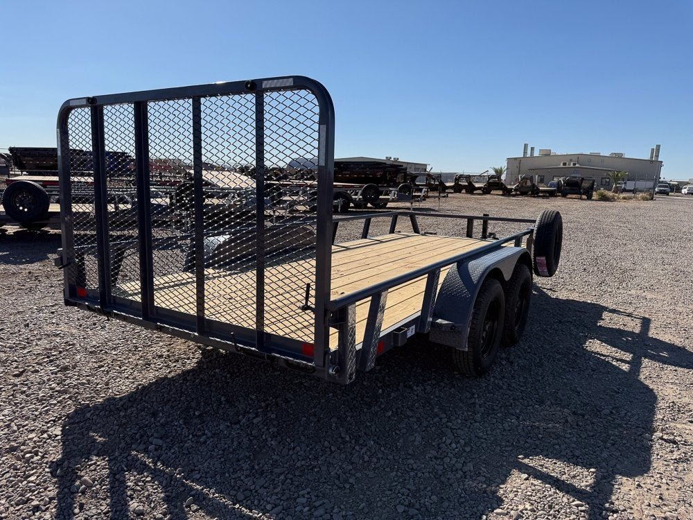 16' UTX Bumper Pull Utility (2) 3.5k Axles, 4' Mesh Flip Ramp - Utility & SXS - Stryker Dealership Group
