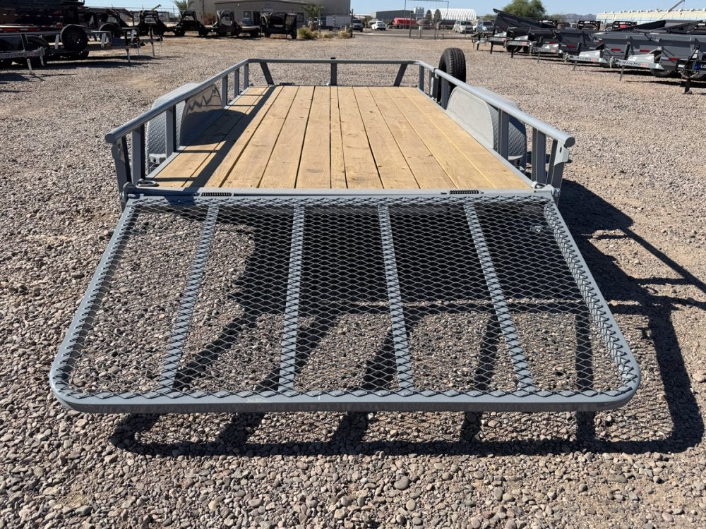 16' UTX Bumper Pull Utility (2) 3.5k Axles, 4' Mesh Flip Ramp - Utility & SXS - Stryker Dealership Group