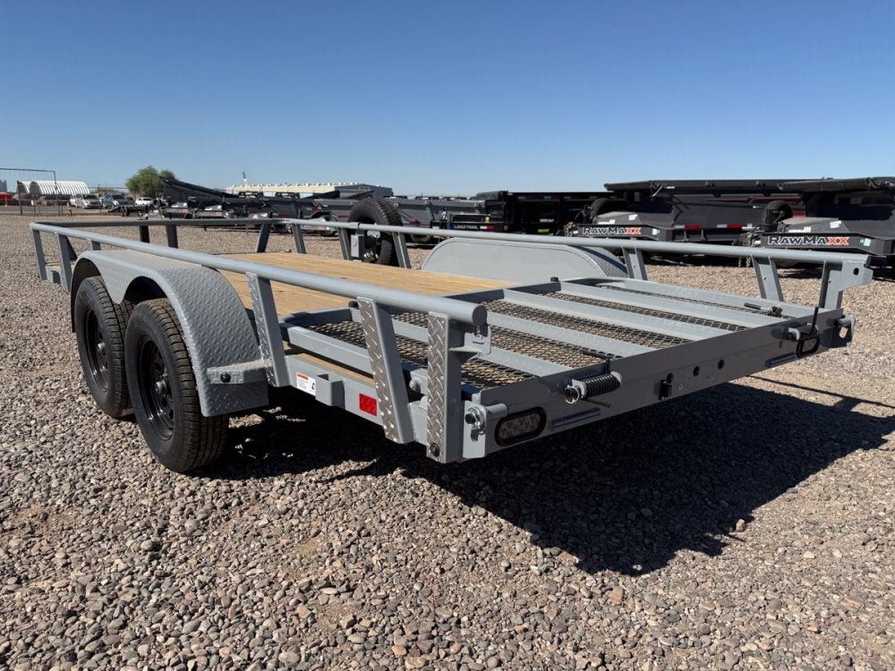 16' UTX Bumper Pull Utility (2) 3.5k Axles, 4' Mesh Flip Ramp - Utility & SXS - Stryker Dealership Group