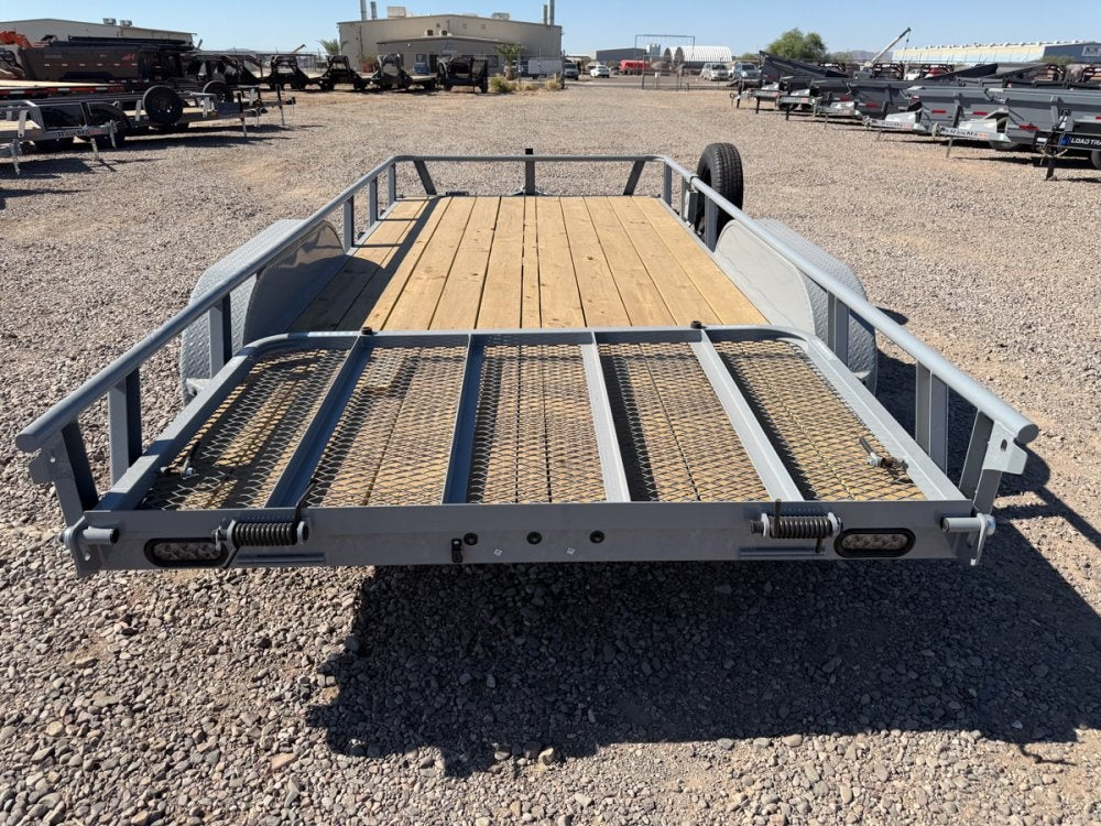 16' UTX Bumper Pull Utility (2) 3.5k Axles, 4' Mesh Flip Ramp - Utility & SXS - Stryker Dealership Group