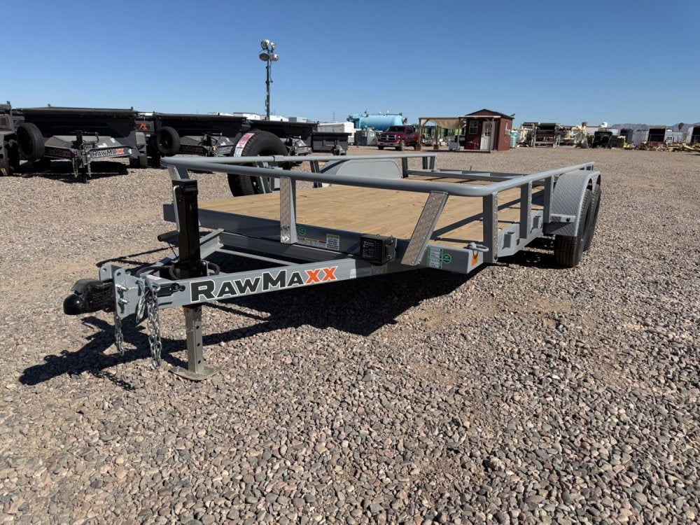 16' UTX Bumper Pull Utility (2) 3.5k Axles, 4' Mesh Flip Ramp - Utility & SXS - Stryker Dealership Group