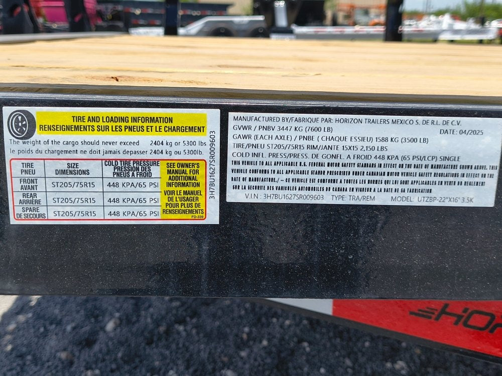 16' UTZ BP Utility Trailer - 3.5k Axles - Utility & SXS/Utility & SXS - Stryker Dealership Group