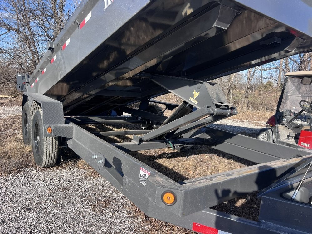 16' x 83" Iron Bull DCB Bumper Pull Dump Trailer 20" Side Walls - (2) 7,000 lb Axles - Bumper Pull Dump - Dump Trailers - Stryker Dealership Group