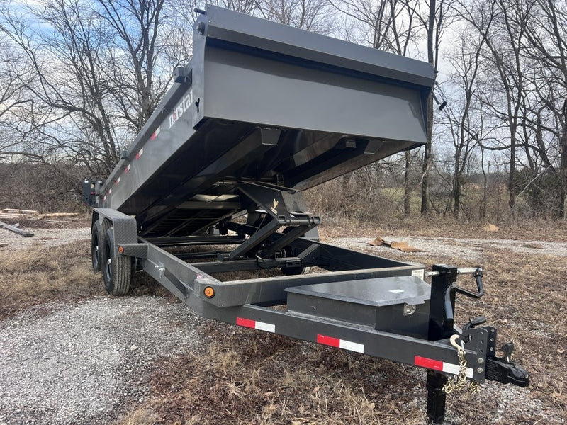 16' x 83" Iron Bull DCB Bumper Pull Dump Trailer 20" Side Walls - (2) 7,000 lb Axles - Bumper Pull Dump - Dump Trailers - Stryker Dealership Group