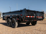 16' x 83" Iron Bull DTB Bumper Pull Dump Trailer 36" Side Walls - (2) 7,000 lb Axles - Bumper Pull Dump - Dump Trailers - Stryker Dealership Group
