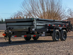 16' x 83" Iron Bull DTB Bumper Pull Dump Trailer 36" Side Walls - (2) 7,000 lb Axles - Bumper Pull Dump - Dump Trailers - Stryker Dealership Group