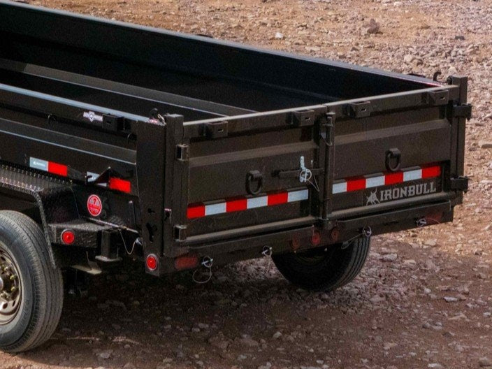 16' x 83" Iron Bull DTB Bumper Pull Dump Trailer 36" Side Walls - (2) 7,000 lb Axles - Bumper Pull Dump - Dump Trailers - Stryker Dealership Group