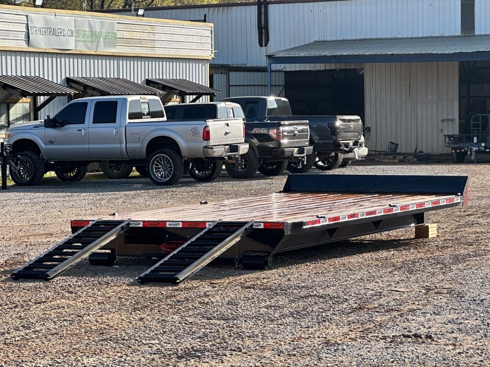 16' x 96" Flatbed Attachment 5' Rear Slide Out Ramps 912-01 - Roll Off Bins - Stryker Dealership Group