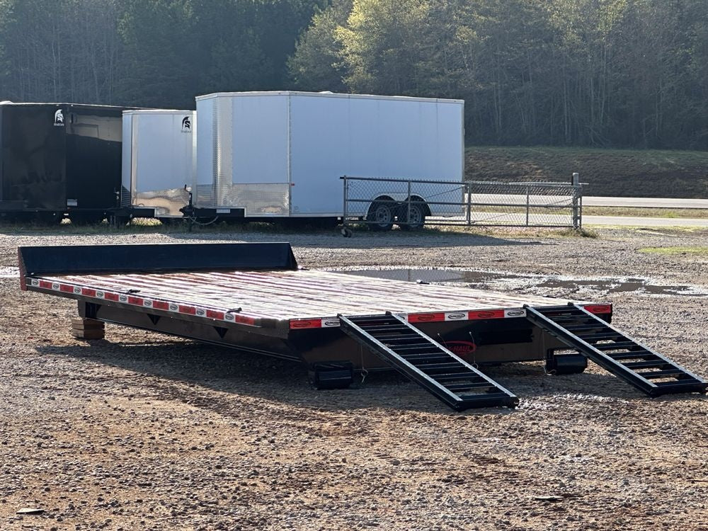 16' x 96" Flatbed Attachment 5' Rear Slide Out Ramps 912-01 - Roll Off Bins - Stryker Dealership Group
