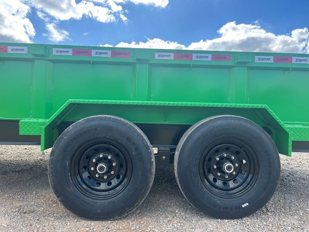 16x83" GN Dump Trailer 2ft Sides, (2) 7k Axles - Stryker Dealership Group