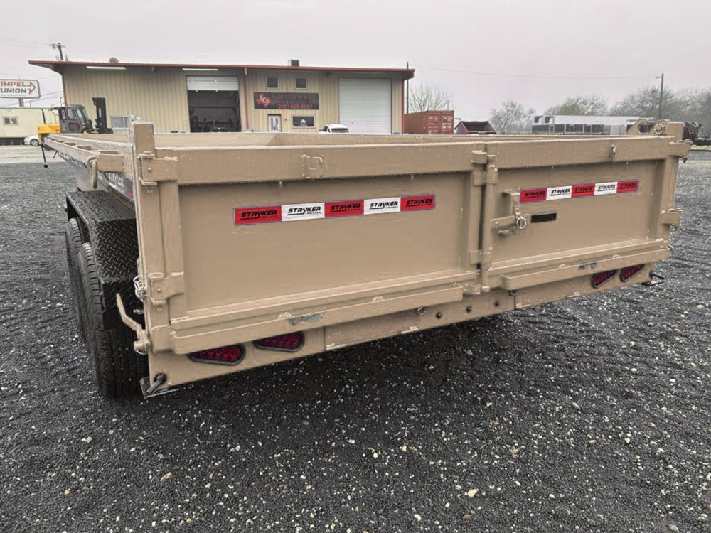 16' Stryker EDT Bumper Pull Dump Trailer 20" Side Walls - (2) 7k Axles 004052