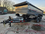 14' Stryker SDT Bumper Pull Dump Trailer 36" Side Walls - (2) 7k Axles 003762