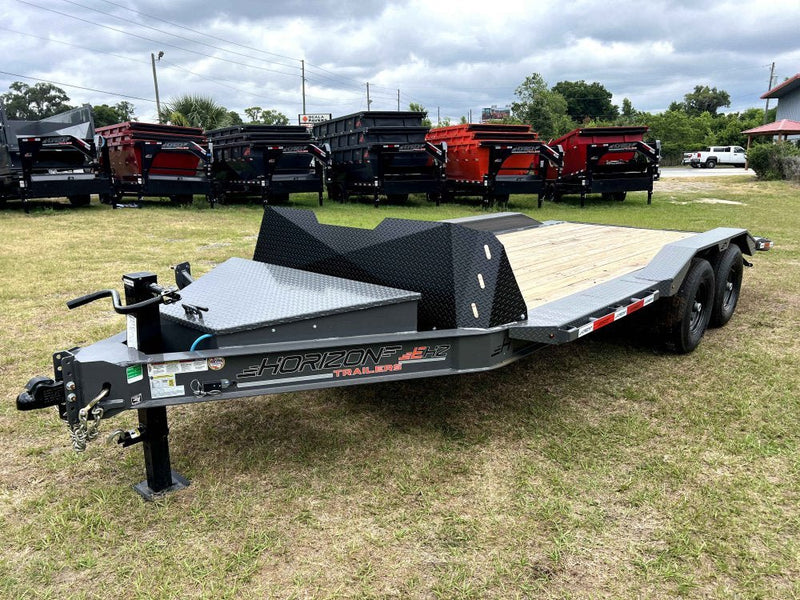 18' EHZ BP Equipment Trailer 2 - 7k Axles Slide in Ramps Drive Over Fenders 2746 - Stryker Dealership Group