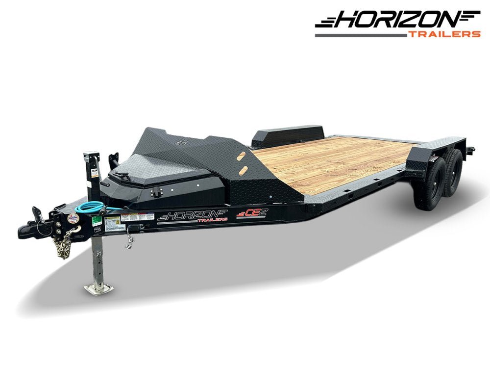18' Horizon CEZ Bumper Pull Single Car Trailer - (2) 3.5k Axles 16085 - Stryker Dealership Group