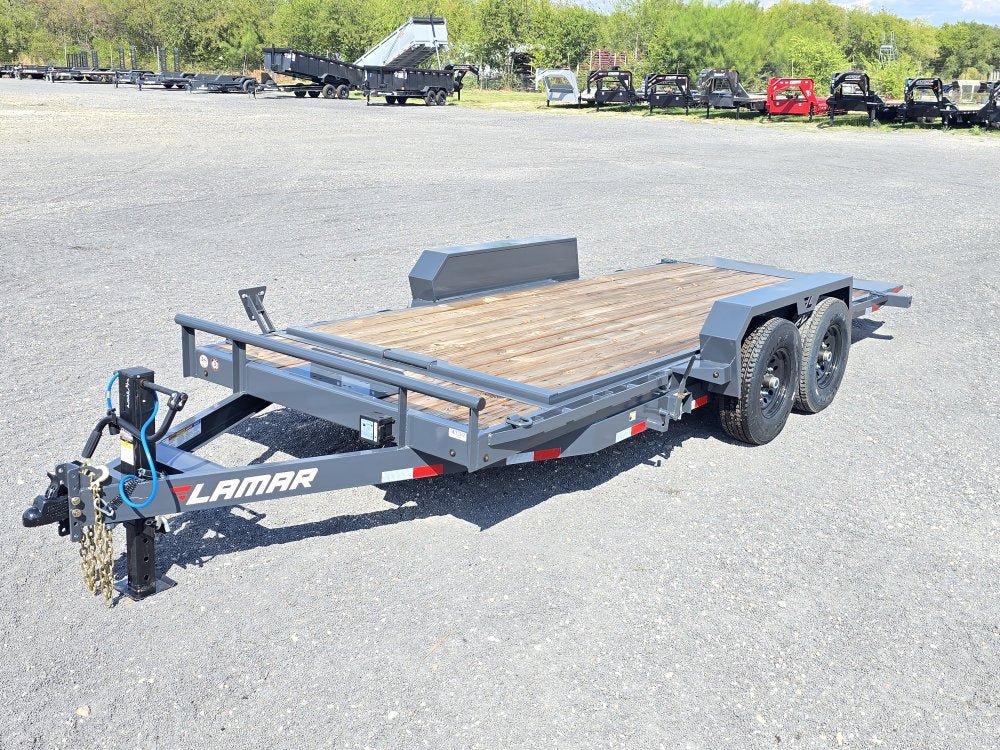 18' Tilt Trailer Lamar (2) 7K Axles 14K GVWR 10K Payload 141282 - Stryker Dealership Group