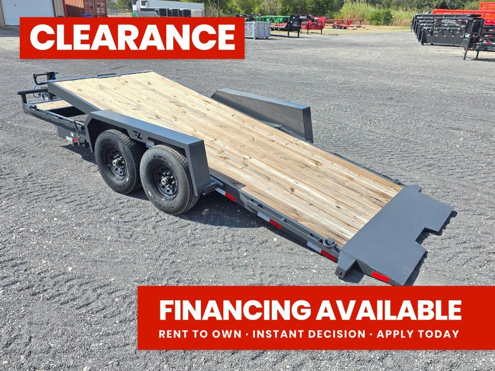 18' Tilt Trailer Lamar (2) 7K Axles 14K GVWR 10K Payload 141282 - Stryker Dealership Group