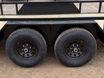 18' Utility Trailer (2) 5.2K Axles, 83" Wide, Side Ramps and 4' Gate 004066 - Stryker Dealership Group