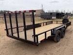 18' Utility Trailer (2) 5.2K Axles, 83" Wide, Side Ramps and 4' Gate 004066 - Stryker Dealership Group