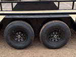 18' Utility Trailer (2) 5.2K Axles, 83" Wide, Side Ramps and 4' Gate 4066 - Stryker Dealership Group