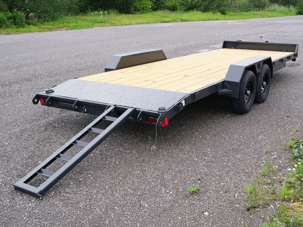 18' BP Car Hauler - Slide In Ramps - 5k Axles - Equipment Trailers - Stryker Dealership Group