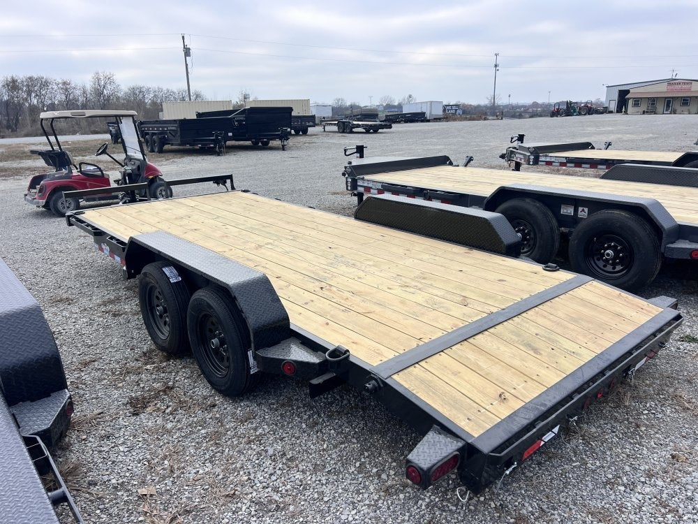 18' Iron Bull EWB Bumper Pull Equipment Trailer Mega Ramps - (2) 3,500 lb Axles - Equipment Trailers - Stryker Dealership Group