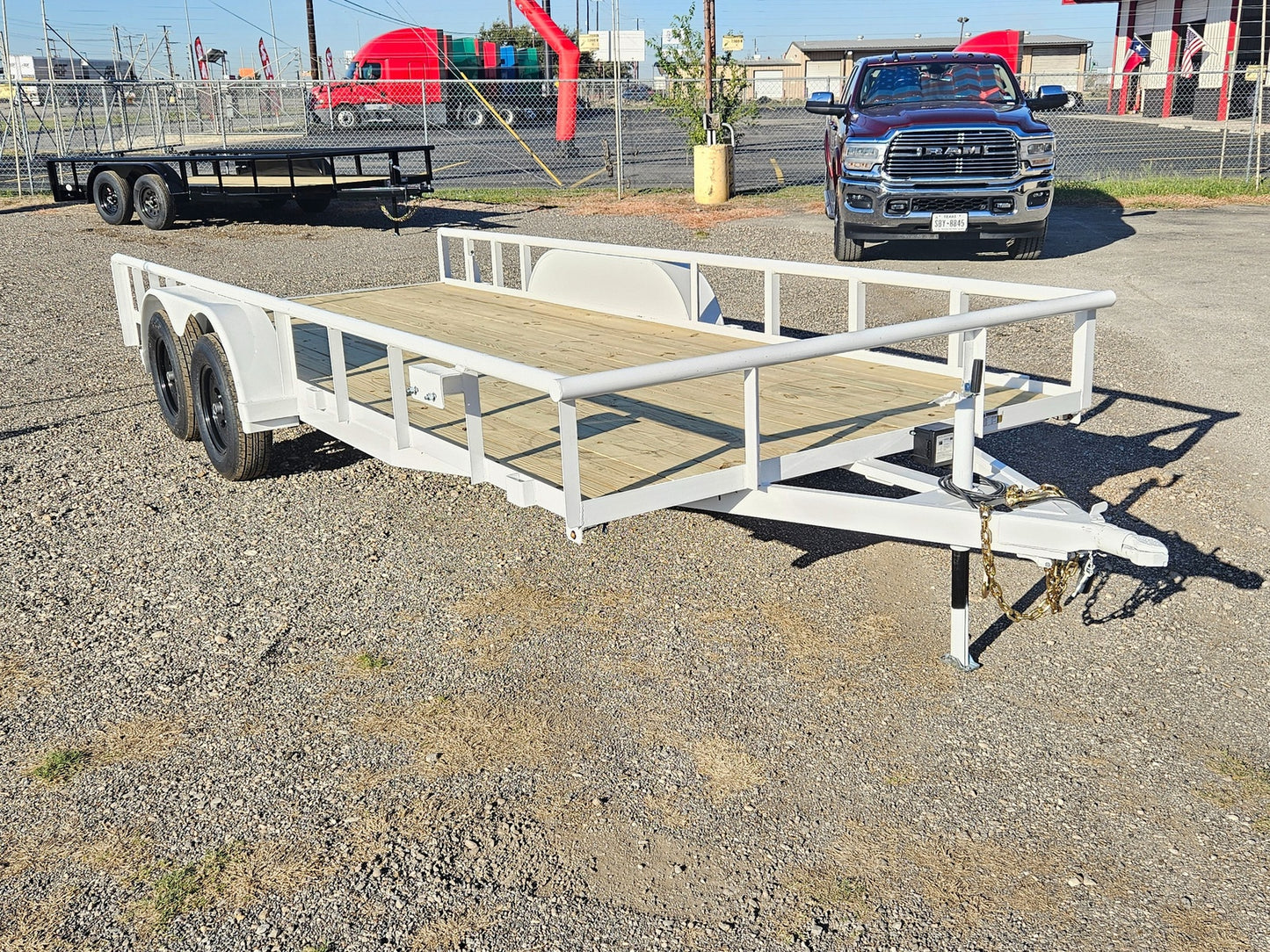 18' Pipe Low Profile Utility Trailer - Tie Down Fenders - SIR - Overwide INV-2963 - Utility & SXS - Stryker Dealership Group