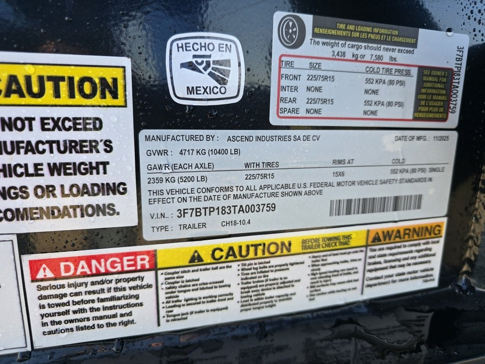 18' Stryker Car Hauler 10K GVWR 83' Wide (2) 5.2K Axles - Single Car Trailers - Stryker Dealership Group