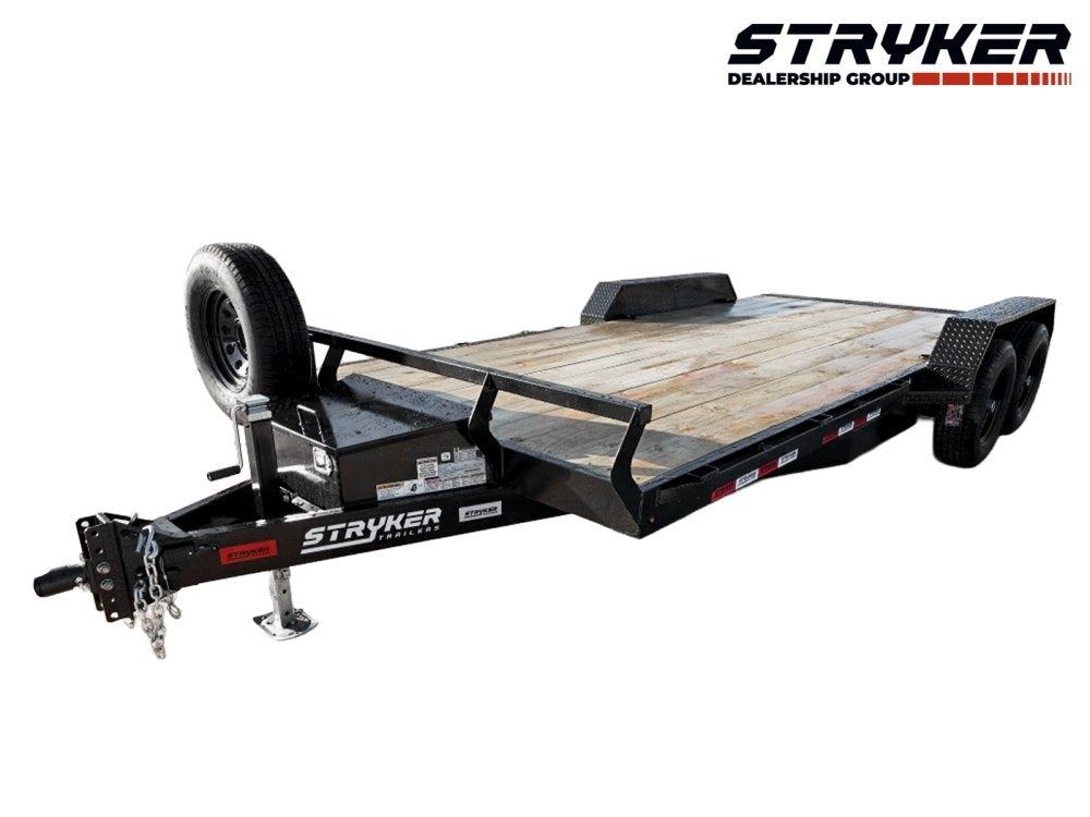 18' Stryker Car Hauler 10K GVWR 83' Wide (2) 5.2K Axles - Single Car Trailers - Stryker Dealership Group