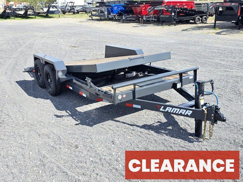 18' Tilt Trailer Lamar (2) 7K Axles 14K GVWR 10K Payload - Equipment Tilt - Stryker Dealership Group