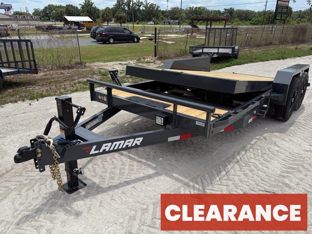 18' Tilt Trailer Lamar (2) 7K Axles 14K GVWR 10K Payload - Equipment Tilt - Stryker Dealership Group