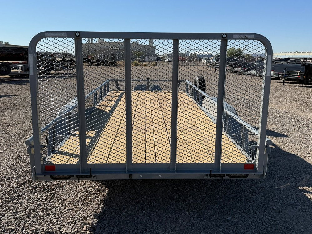 18' UTX Bumper Pull Utility (2) 3.5k Axles, 4' Mesh Flip Ramp - Utility & SXS - Stryker Dealership Group