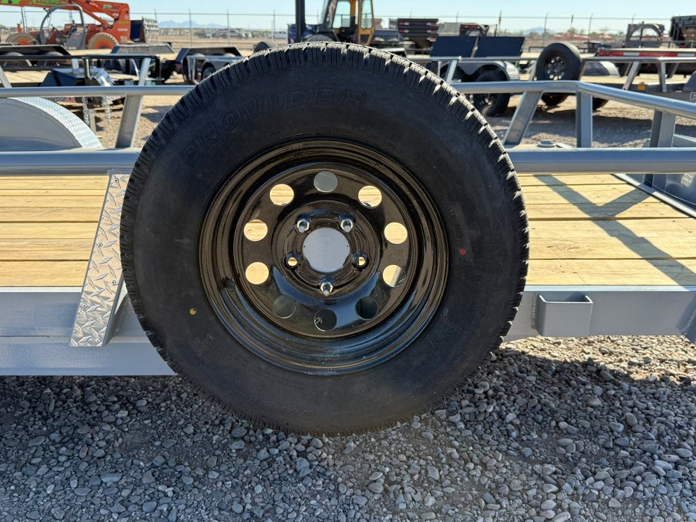 18' UTX Bumper Pull Utility (2) 3.5k Axles, 4' Mesh Flip Ramp - Utility & SXS - Stryker Dealership Group