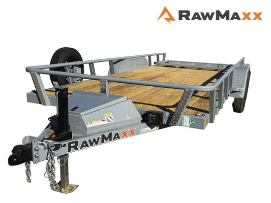 18' UTX Bumper Pull Utility (2) 3.5k Axles, 4' Mesh Flip Ramp - Utility & SXS - Stryker Dealership Group