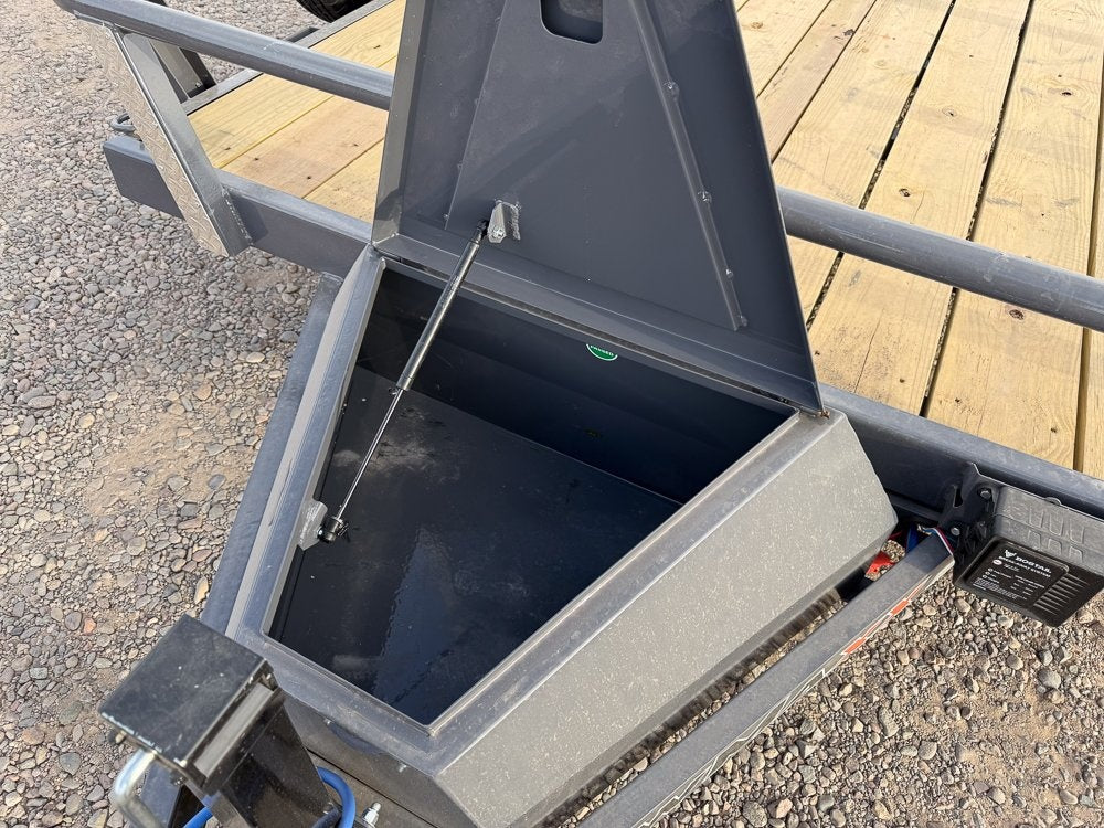 18' UTX Bumper Pull Utility (2) 3.5k Axles, 4' Mesh Flip Ramp - Utility & SXS - Stryker Dealership Group