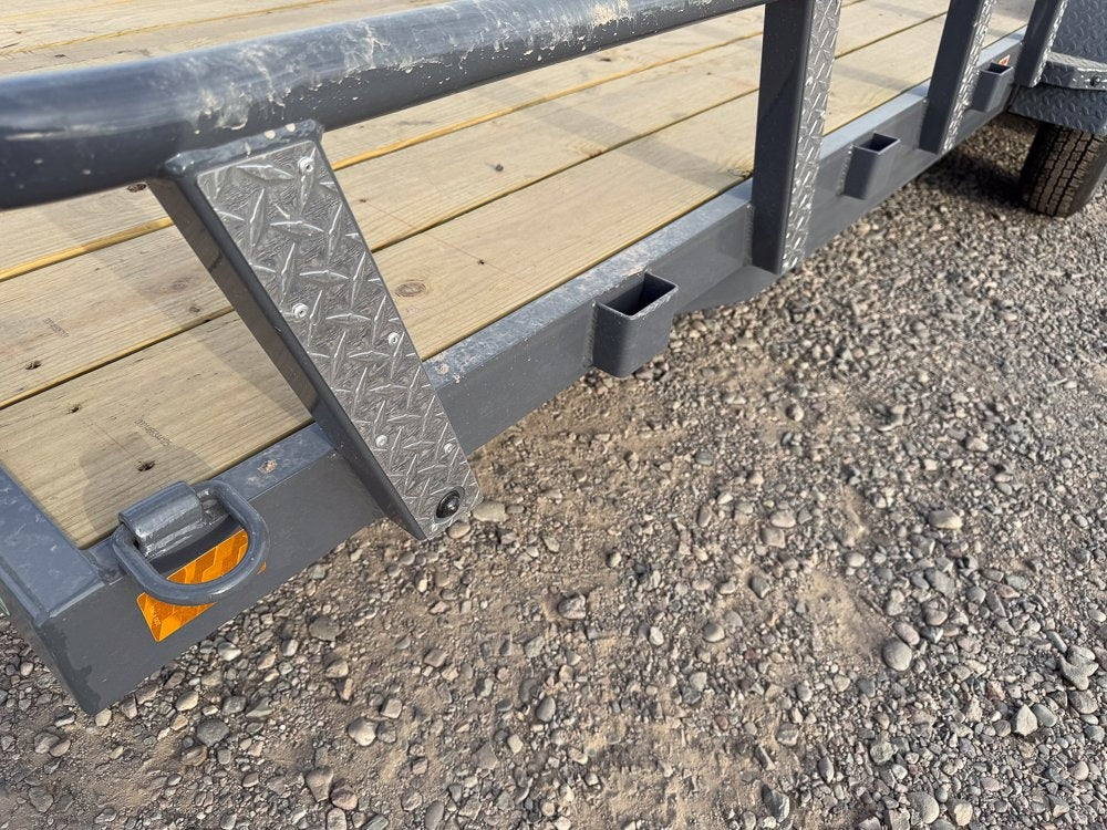 18' UTX Bumper Pull Utility (2) 3.5k Axles, 4' Mesh Flip Ramp - Utility & SXS - Stryker Dealership Group