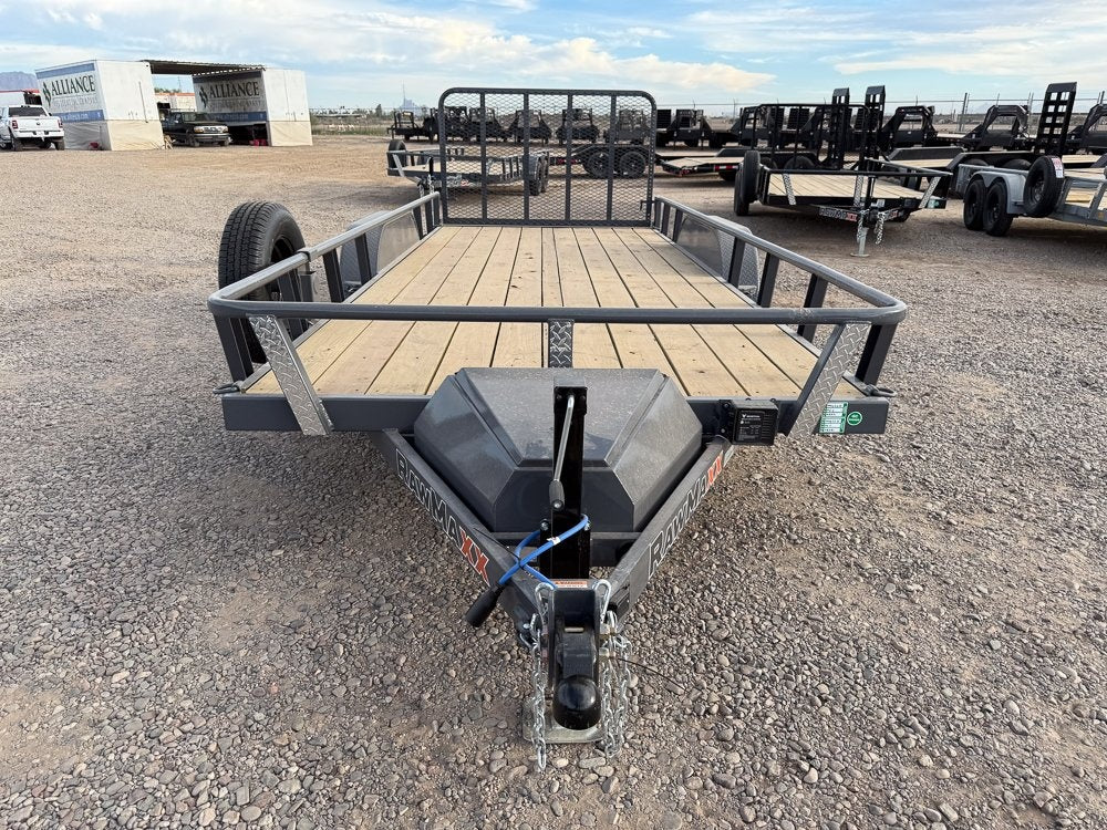 18' UTX Bumper Pull Utility (2) 3.5k Axles, 4' Mesh Flip Ramp - Utility & SXS - Stryker Dealership Group