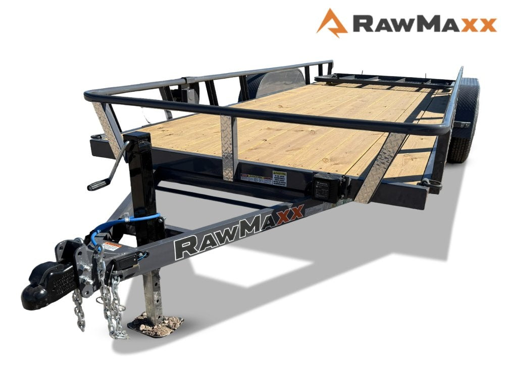 18' UTX Bumper Pull Utility (2) 3.5k Axles, 4' Mesh Flip Ramp - Utility & SXS - Stryker Dealership Group