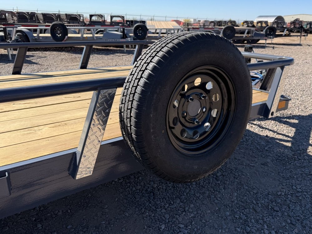 18' UTX Bumper Pull Utility (2) 3.5k Axles, 4' Mesh Flip Ramp - Utility & SXS - Stryker Dealership Group