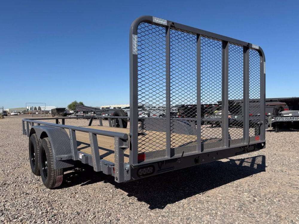 18' UTX Bumper Pull Utility (2) 3.5k Axles, 4' Mesh Flip Ramp - Utility & SXS - Stryker Dealership Group