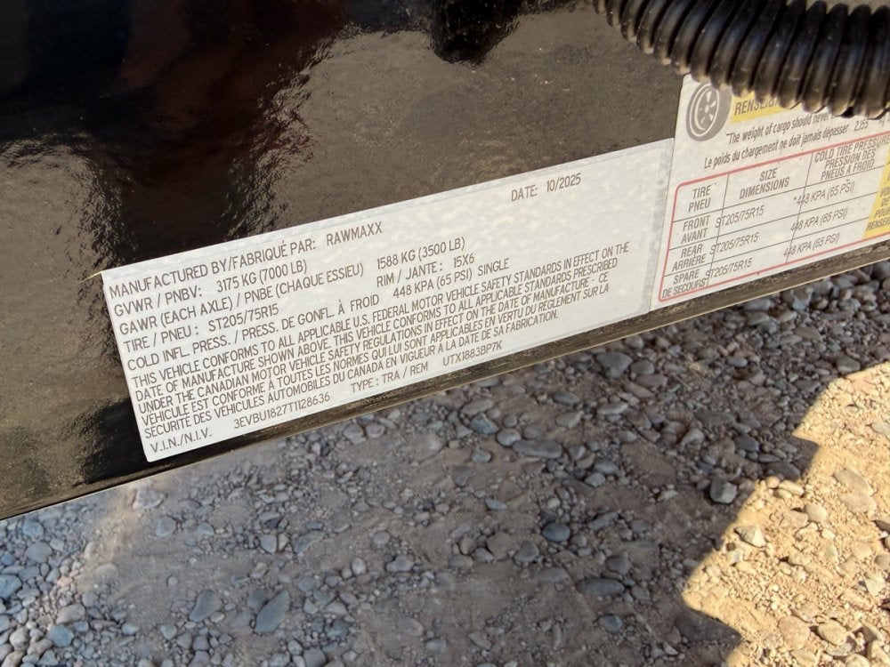 18' UTX Bumper Pull Utility (2) 3.5k Axles, 4' Mesh Flip Ramp - Utility & SXS - Stryker Dealership Group